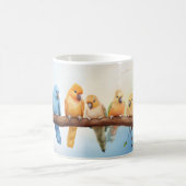 カラフルな鳥 コーヒーマグカップ (中央)