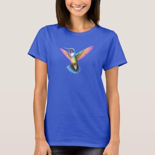カラフルな鳥 Tシャツ (正面)