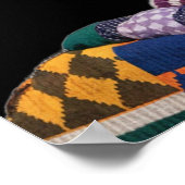 カラフルな黒人女性のポスター ポスター (角)