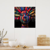 カラフルな黒人女性のポスター ポスター (キッチン)