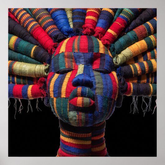 カラフルな黒人女性のポスター ポスター (正面)