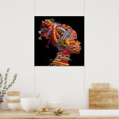 カラフルな黒人女性のポスター ポスター (キッチン)