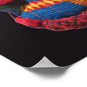 カラフルな黒人女性のポスター ポスター (角)