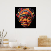 カラフルな黒人女性のポスター ポスター (キッチン)