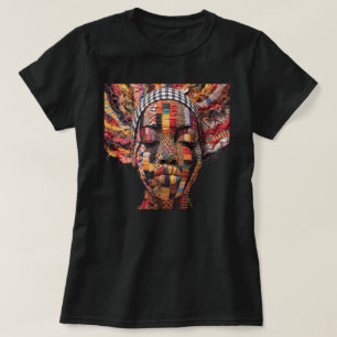 カラフルな黒人女性を祝うTシャツ Tシャツ