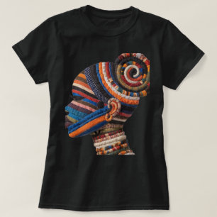 カラフルな黒人女性を祝うTシャツ Tシャツ