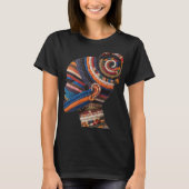 カラフルな黒人女性を祝うTシャツ Tシャツ (正面)