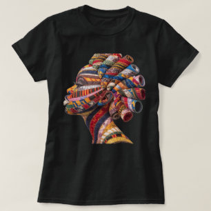 カラフルな黒人女性を祝うTシャツ Tシャツ