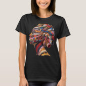 カラフルな黒人女性を祝うTシャツ Tシャツ (正面)