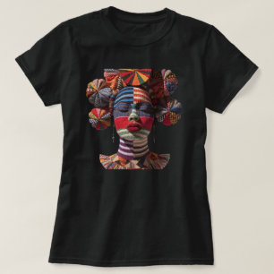 カラフルな黒人女性を祝うTシャツ Tシャツ