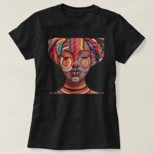 カラフルな黒人女性を祝うTシャツ Tシャツ