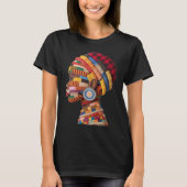カラフルな黒人女性を祝うTシャツ Tシャツ (正面)