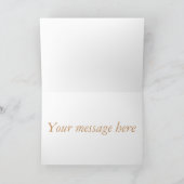 カラフルな５つのサックスホーンのグリーティングカード カード (内部)