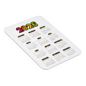 カラフルな2026年カレンダー マグネット (右側)