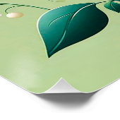 カラフルな3Dフラワー ポスター (コーナー)
