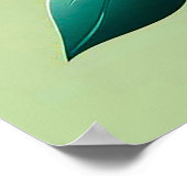 カラフルな3Dフラワー ポスター (角)