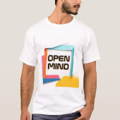 カラフルな3D紙吹き出し Tシャツ (正面)
