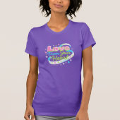 カラフルな3D ハートから愛をポップ Tシャツ (正面)