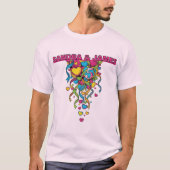 カラフルな5周年記念 Tシャツ (正面)