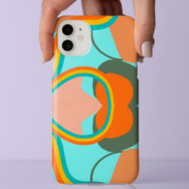 カラフルな70年代レトロビンテージ抽象芸術の美学 Case-Mate iPhone 14 PRO MAXケース