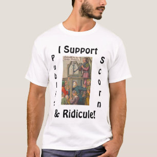カラフルな~のヴィンテージの公共の屈辱のティーのTシャツ Tシャツ