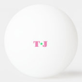 カラフルな オリジナル モノグラム 卓球ボール (正面)