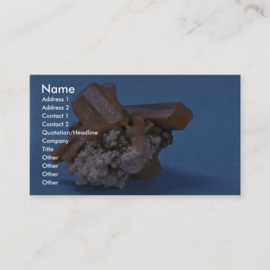 カラフルな、光沢があるトパーズの水晶 名刺 (正面)