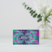 カラフルな《写真》ぼけ味のフラクタルの名刺 名刺 (スタンド正面)