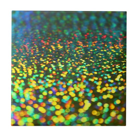 カラフルな《写真》ぼけ味 タイル (正面)