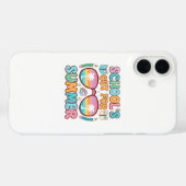 カラフルな「学校が終わった」サンセットデザイン Case-Mate iPhoneケース (裏面 (横))