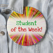 カラフルな"週の学生!" ボタン 缶バッジ (インサイチュ)