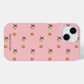 カラフルな"XOXO"ハートのバレンタインデー Case-Mate iPhoneケース (裏面 (横))