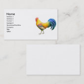 カラフルなArdennerのオンドリの名刺 名刺 (正面/裏面)