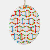 カラフルなDNAの構造パターン セラミックオーナメント (右)