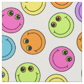 カラフルなEmojiは直面します ファブリック (クローズアップ)