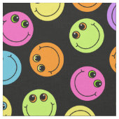 カラフルなEmojiは直面します ファブリック (クローズアップ)