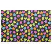 カラフルなEmojiは直面します ファブリック (ファットクウォーター)