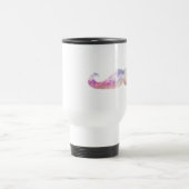 カラフルなgentelmanの髭のヒップスター トラベルマグ (中央)