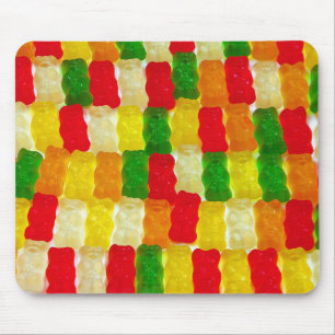 カラフルなgummiくまキャンデー マウスパッド