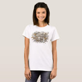 カラフルなHAPPY+BIRTHDAY+4THのカスタムTシャツ Tシャツ (正面フル)
