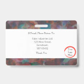 カラフルなIDカード（横型） バッジ (裏面)