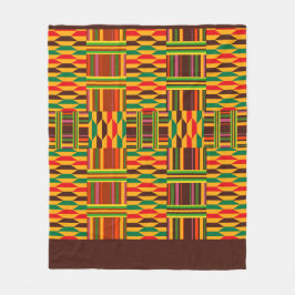 カラフルなKente フリースブランケット