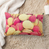 カラフルなmacaronのmacaroonsの甘い枕クッション ランバークッション (ブランケット)