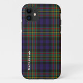 カラフルなMacLellanの一族のタータンチェック格子縞 Case-Mate iPhoneケース (裏面)