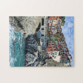カラフルなManarola、イタリア- Cinque Terreのパズル ジグソーパズル (横)