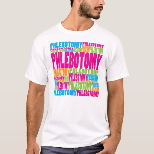 カラフルなPhlebotomy Tシャツ (正面)