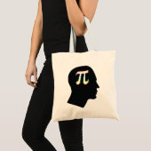 カラフルなPiの心-数学のバッグ トートバッグ (正面(商品))