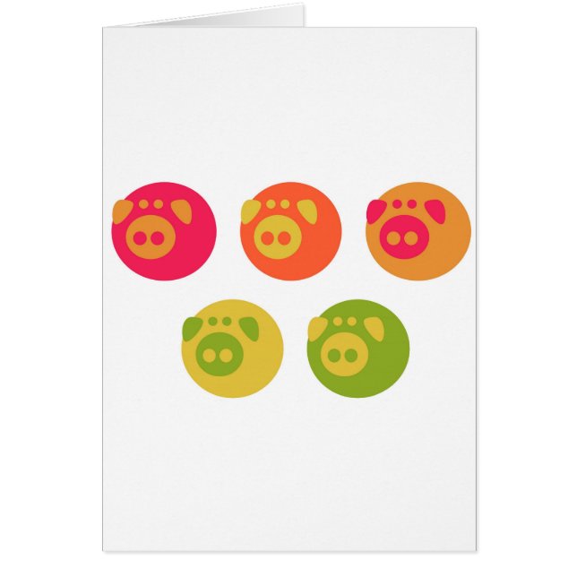 カラフルなPiggies (正面)