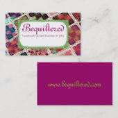 カラフルなquilterはキルティングの裁縫のステッチを妨げます 名刺 (正面/裏面)