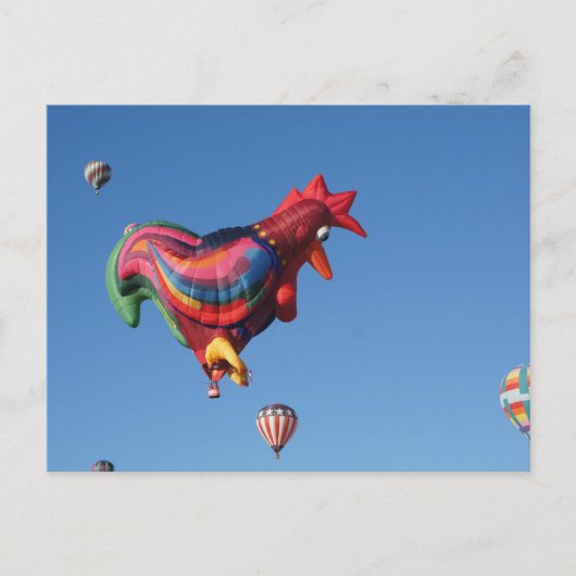 カラフルなRoostesr ポストカード (正面)